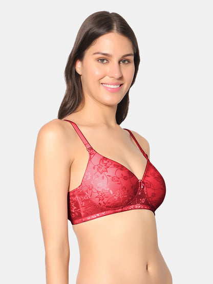 Padded-Wirefree-Nylon-Spandex-Medium-Coverage-Everyday-Bra-with-Detachable-Straps–Soda-Red-Right