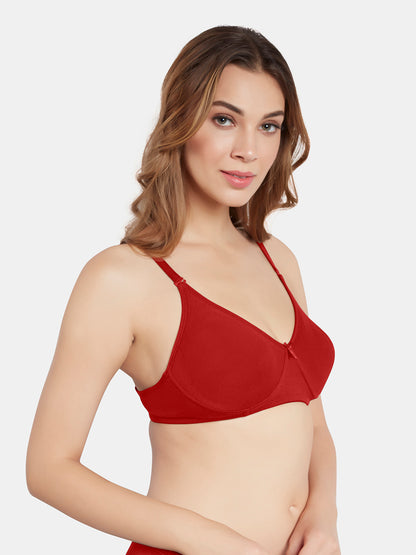 Non Padded Wirefree Cotton Polyester Moderate Coverage Minimizer Bra with Detachable Straps – CATWALK
