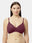Medium Coverage Padded Cotton Spandex Bra with Detachable Adjustable Strap and Strap Converter Hook and Eye Closure - Rio