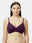 Medium Coverage Padded Cotton Spandex Bra with Detachable Adjustable Strap and Strap Converter Hook and Eye Closure - Rio