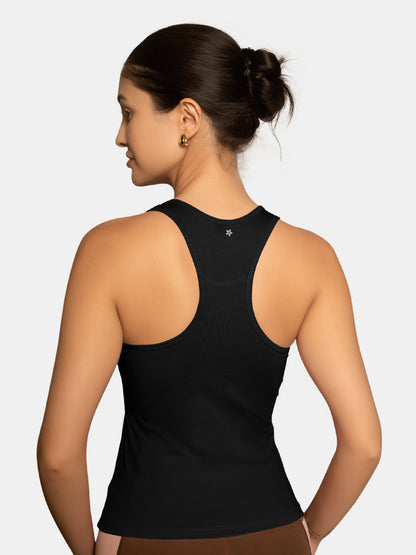 Full Coverage Non-Padded Wirefree Polyester Spandex Racerback Tank Top – SA607