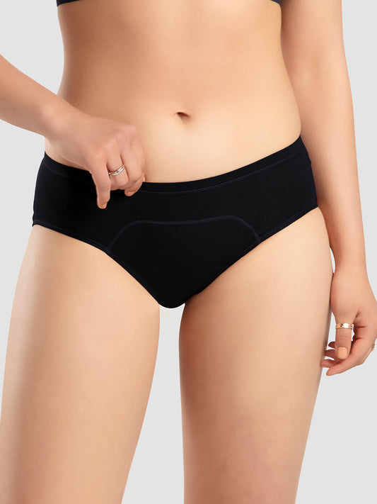 Mid Rise Leakproof Cotton Period Panty with Three Layer Protection – SARA