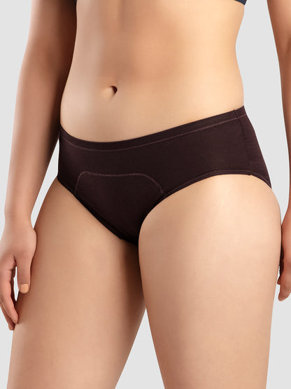 Mid Rise Leakproof Cotton Period Panty with Three Layer Protection – SARA