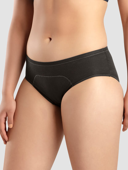 Mid Rise Leakproof Cotton Period Panty with Three Layer Protection – SARA
