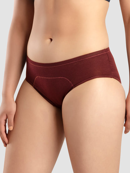 Mid Rise Leakproof Cotton Period Panty with Three Layer Protection – SARA
