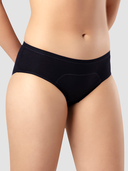 Mid Rise Leakproof Cotton Period Panty with Three Layer Protection – SARA