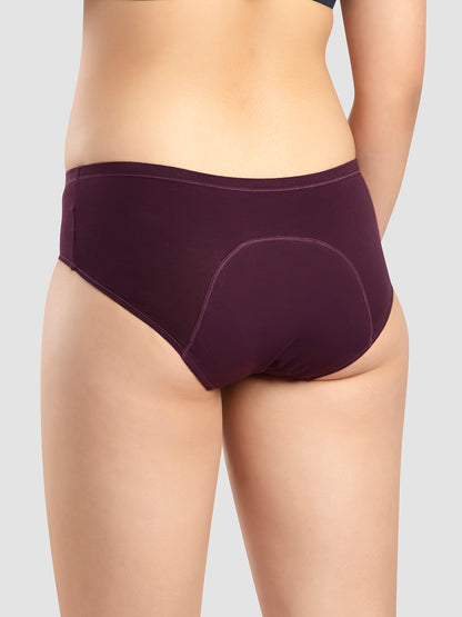 Mid Rise Leakproof Cotton Period Panty with Three Layer Protection – SARA