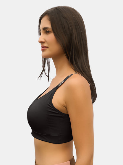Padded Wirefree Full Coverage Sports Bra with Polyester Spandex Fabric and U-Back – SA604