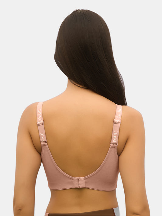 Padded Wirefree Full Coverage Sports Bra with Polyester Spandex Fabric and U-Back – SA604
