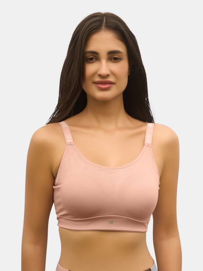 Padded Wirefree Full Coverage Sports Bra with Polyester Spandex Fabric and U-Back – SA604