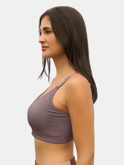 Padded Wirefree Full Coverage Sports Bra with Polyester Spandex Fabric and U-Back – SA604