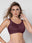 Non Padded Full Coverage Wire Free Lace Spacer Everyday Bra with Hook and Eye Closure U Back and Wide Shoulder Straps - Scoop