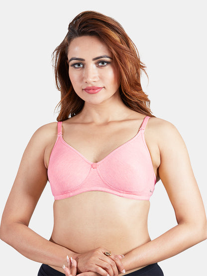 Non-Padded Bra Cotton-Polyester | Combo - Silver