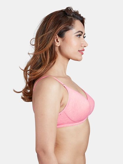 Non-Padded Bra Cotton-Polyester | Combo - Silver