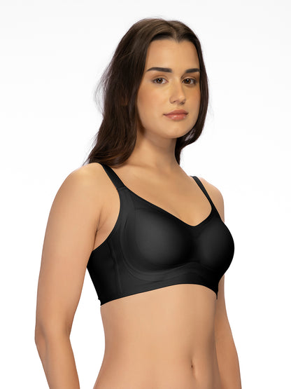 Sonari SM 104 Padded Full Coverage Seamless Wirefree Bra for Women | Nylon Spandex Side Support