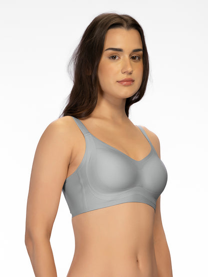 Sonari SM 104 Padded Full Coverage Seamless Wirefree Bra for Women | Nylon Spandex Side Support