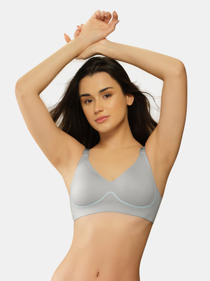 Sonari SM 106 Medium Coverage Padded Seamless Wirefree Bra for Women | Removable Pads Convertible Straps