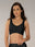 Womens Seamless Padded Sports Bra | Wire-Free, Nylon-Spandex Blend, Breathable Cups & Slip-On Design- SM 202