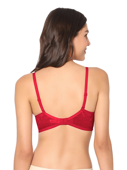 Padded Wirefree Nylon-Spandex Medium-Coverage Everyday Bra with Detachable Straps – Soda