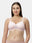 Medium Coverage Thickly Padded Seamless Jacquared Lace Bra | Wire Free Adjustable Straps - Spirit