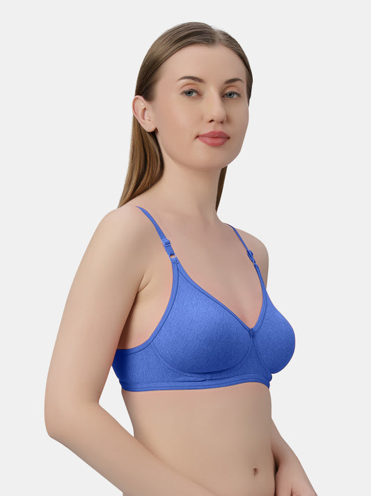 Non Padded Wirefree Polycotton Full Coverage Everyday Bra with Adjustable Straps – Steem