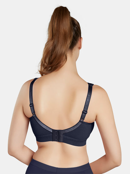 Moulded Wirefree Cotton Polyester Full Coverage Sports Bra with Adjustable Straps – SUPREMO