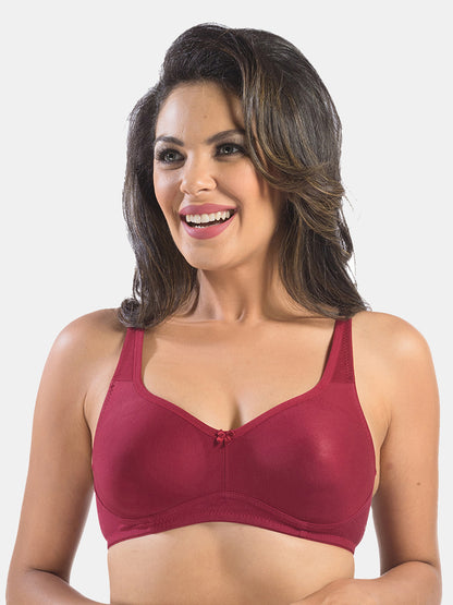 Seamless-T-Shirt-Bra-Cristina-Plum-Front