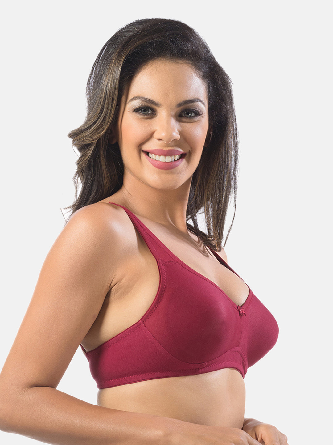 Seamless-T-Shirt-Bra-Cristina-Plum-Right