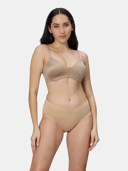 Sonari-3105-Women's-Modal-Hipster-Panties-Outfits-Nude-Front-View