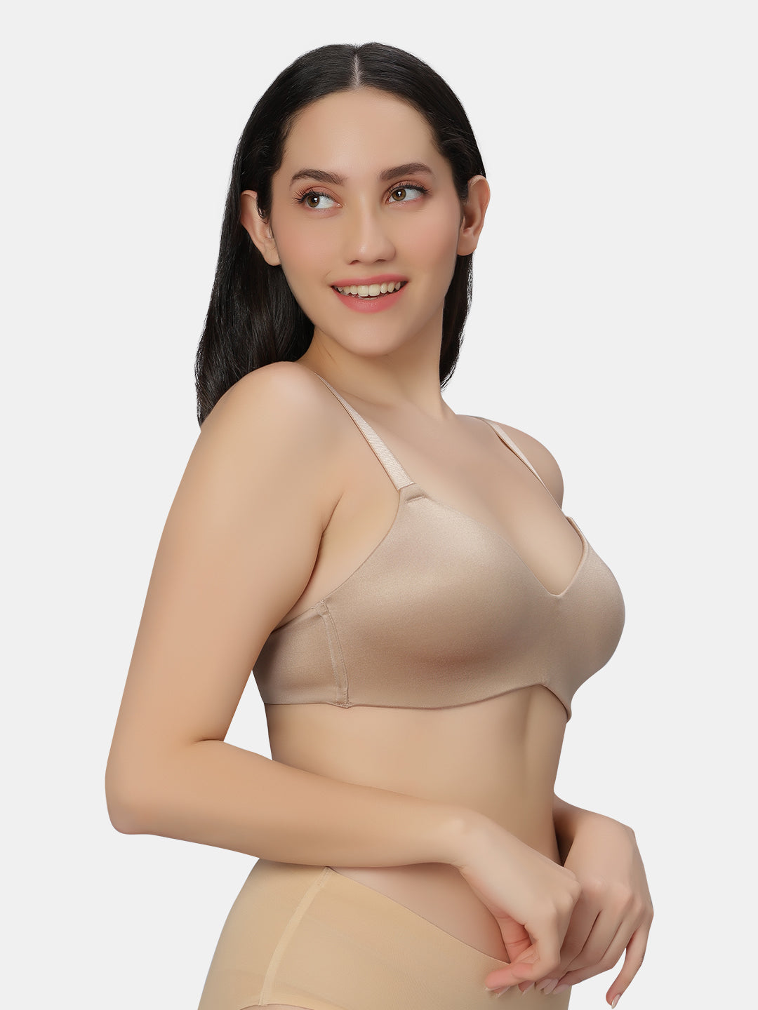 Sonari-3105-Women's-Modal-Hipster-Panties-Outfits-Nude-Left