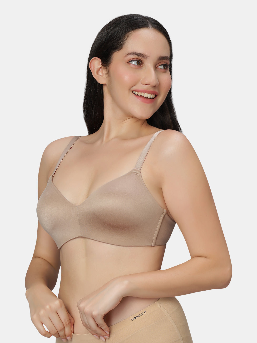 Sonari-3105-Women's-Modal-Hipster-Panties-Outfits-Nude-Right