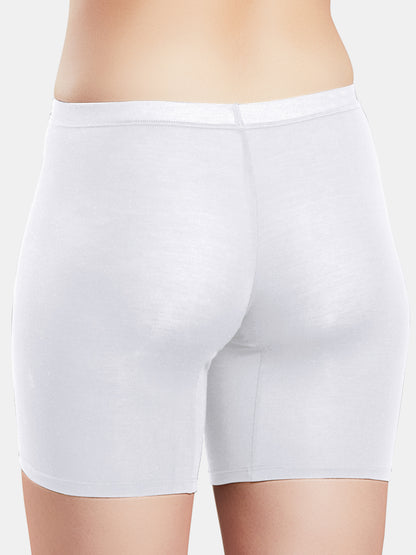 Sonari-Modal-Spandex-Stretchable-Womens-Cycling-Shorts-Comfort-White-Close