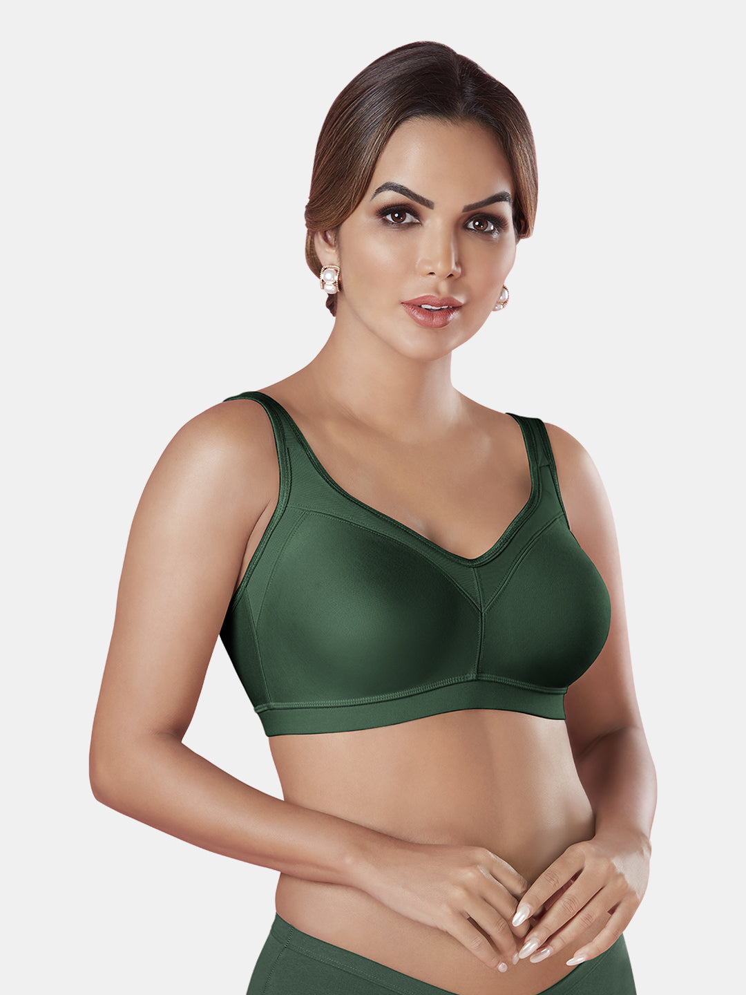 T-Shirt-Bra-for-Everyday-Comfort-Sabrina-bottlegreen-Front