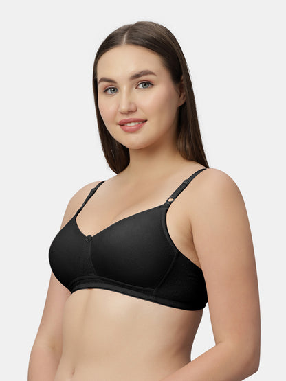 Thickly Padded Medium Coverage Wirefree Cotton T-Shirt Bra – SMT017
