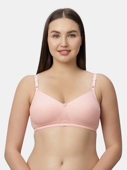 Thickly Padded Medium Coverage Wirefree Cotton T-Shirt Bra – SMT017