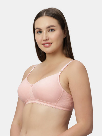 Thickly Padded Medium Coverage Wirefree Cotton T-Shirt Bra – SMT017