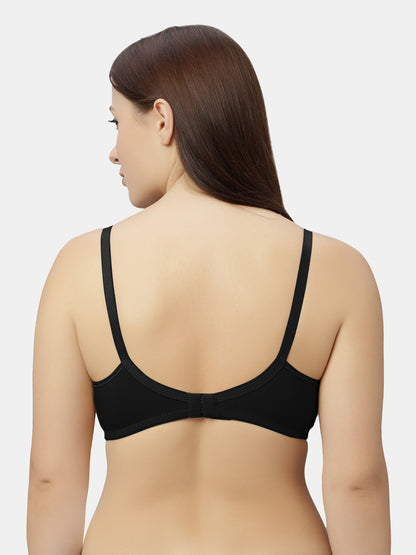 Non-Padded Non-Wired Nursing Maternity Bra with Adjustable Straps and Medium Coverage - Tinycare