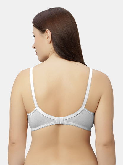 Non-Padded Non-Wired Nursing Maternity Bra with Adjustable Straps and Medium Coverage - Tinycare