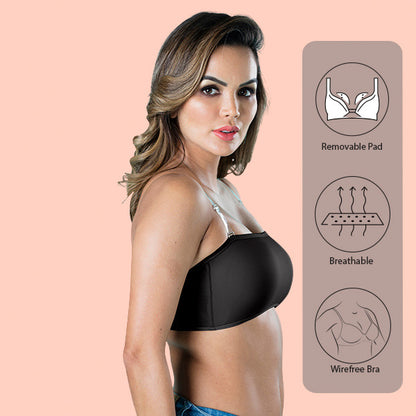 Tube-Bra-for-Versatile-Wear-Prettycat-Black-Right