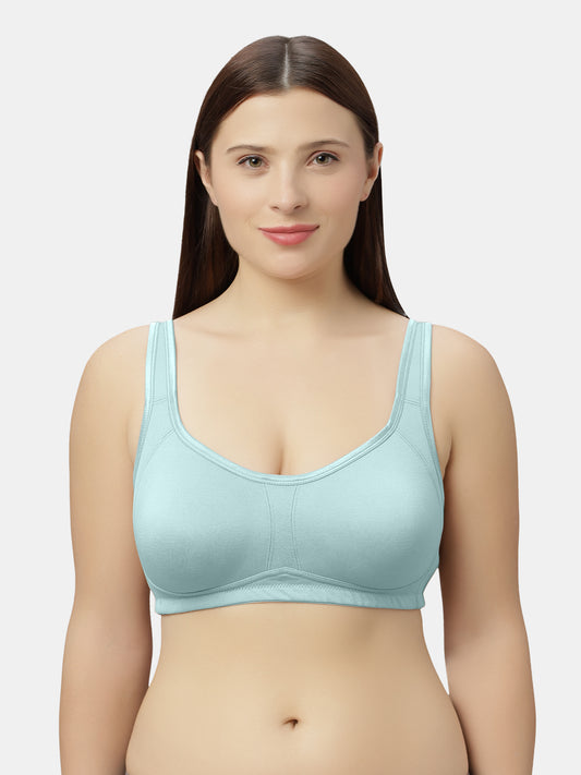 Non Padded Moulded Full Coverage Bra with Broad Straps – SMT020