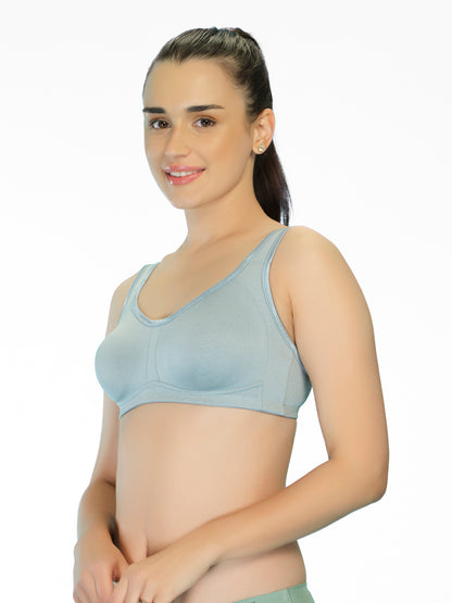 Non-Padded Moulded Full Coverage Bra with Broad Straps – SMT020