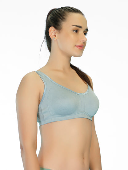 Non-Padded Moulded Full Coverage Bra with Broad Straps – SMT020
