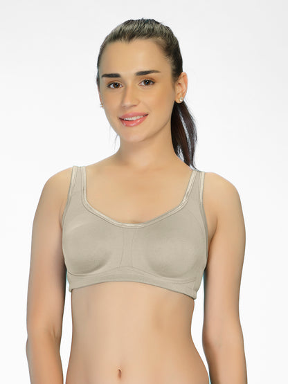 Non-Padded Moulded Full Coverage Bra with Broad Straps – SMT020