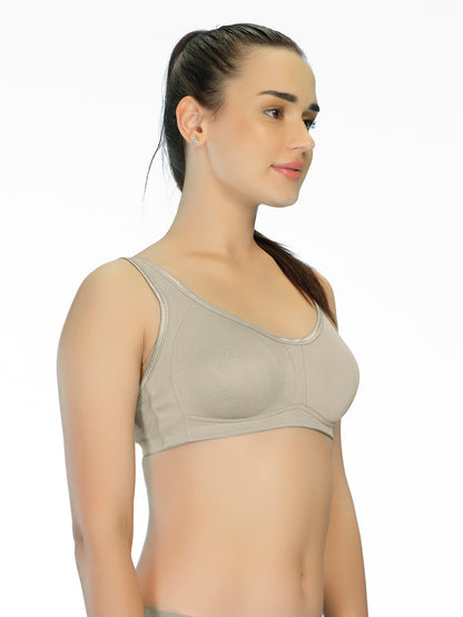 Non-Padded Moulded Full Coverage Bra with Broad Straps – SMT020