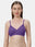 Non-Padded Wirefree Cotton-Polyester Medium Coverage Everyday Bra with Adjustable Straps – VIOLET