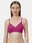 Non-Padded Wirefree Cotton-Polyester Medium Coverage Everyday Bra with Adjustable Straps – VIOLET
