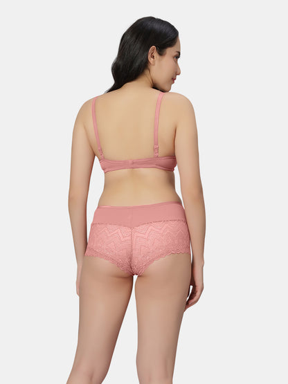 Non Padded Medium Coverage Wirefree Lace Lingerie Set with Adjustable Straps – VOLTAGE