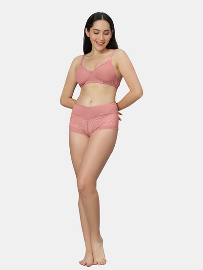 Non Padded Medium Coverage Wirefree Lace Lingerie Set with Adjustable Straps – VOLTAGE