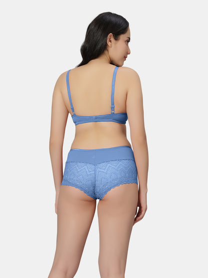 Non Padded Medium Coverage Wirefree Lace Lingerie Set with Adjustable Straps – VOLTAGE