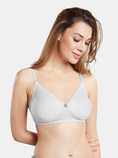 Non-Padded Wirefree Medium Coverage Polycotton Minimizer Bra – FELONG